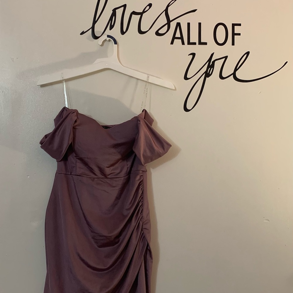 Haute Monde Purple Formal Dress
